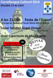 Sopar Solidari a IVARS D'URGELL
