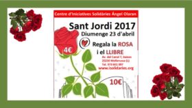 Diada de Sant Jordi amb Roses i llibres solidaris 2017