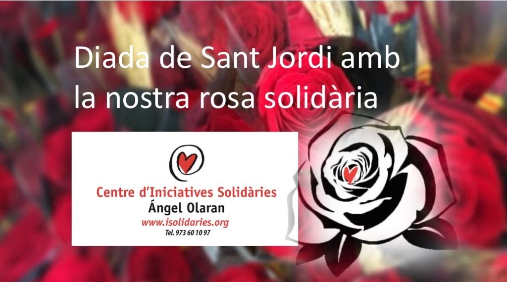 Diada de Sant Jordi 2018 con rosas y libros solidarios